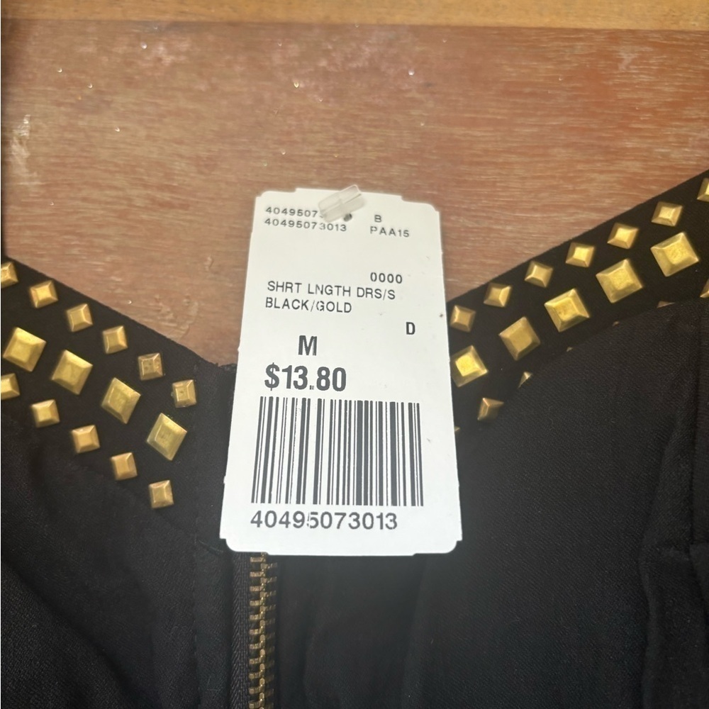 Forever 21 Black Gold Studded Edgy Mini|Medium - Picture 10 of 10